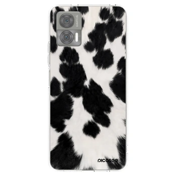 Picasee silikonska prozirna maskica za Motorola Edge 30 Neo - Black Moo