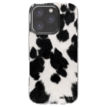 Picasee silikonska prozirna maskica za Apple iPhone 16 Pro - Black Moo