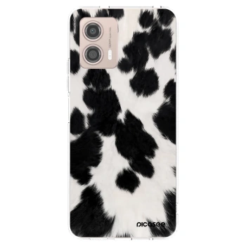 Picasee silikonska prozirna maskica za Motorola Moto G53 5G - Black Moo