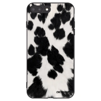Picasee crna silikonska maskica za Apple iPhone 7 Plus - Black Moo