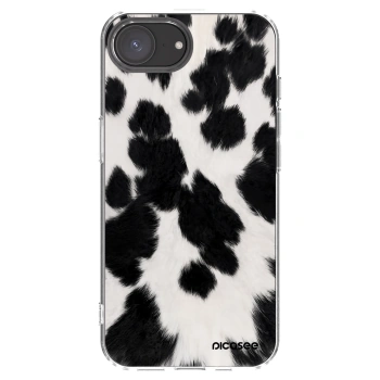 Picasee silikonska prozirna maskica za Apple iPhone 16e - Black Moo