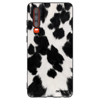 Picasee crna silikonska maskica za Huawei P30 - Black Moo
