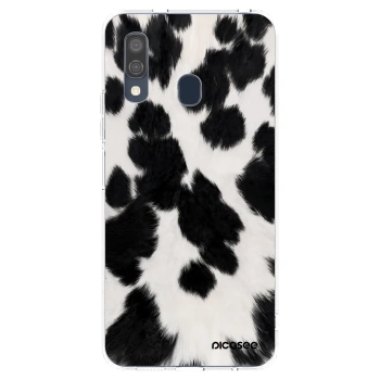 Picasee silikonska prozirna maskica za Samsung Galaxy A40 A405F - Black Moo