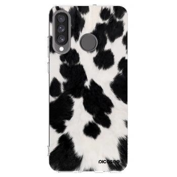 Picasee silikonska prozirna maskica za Huawei P30 Lite - Black Moo
