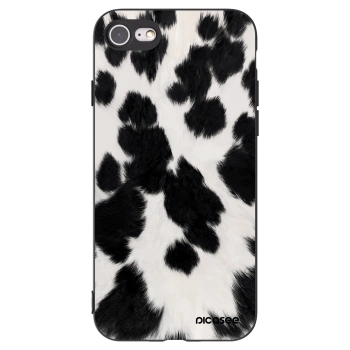 Picasee crna silikonska maskica za Apple iPhone SE 2020 - Black Moo