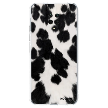 Picasee silikonska prozirna maskica za Xiaomi Redmi Note 9 Pro - Black Moo