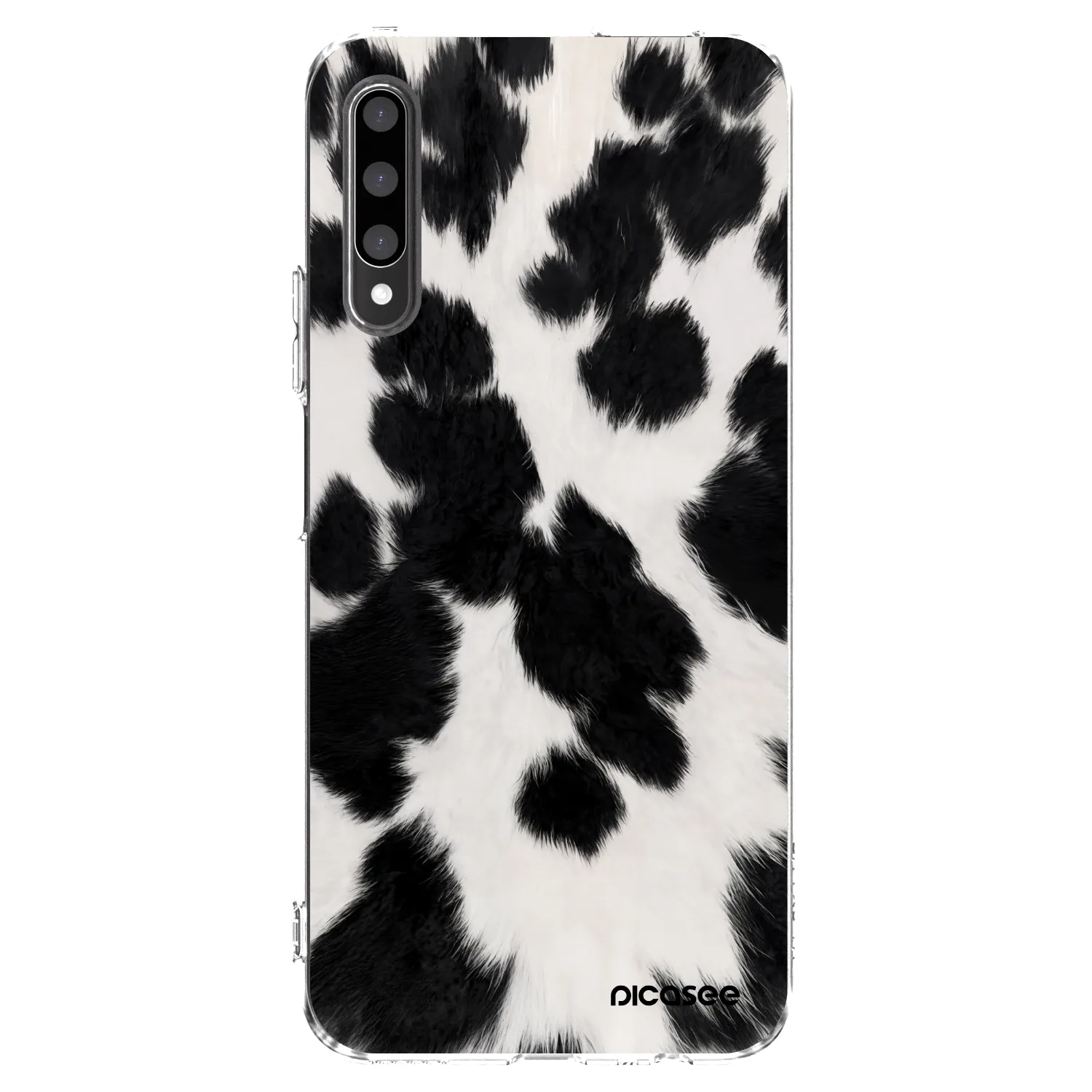 Picasee silikonska prozirna maskica za Honor 9X Pro - Black Moo