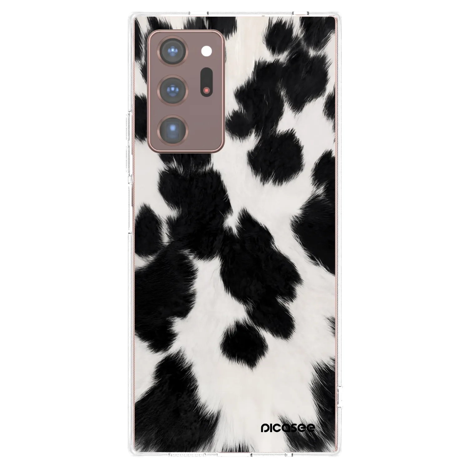 Picasee silikonska prozirna maskica za Samsung Galaxy Note 20 Ultra - Black Moo