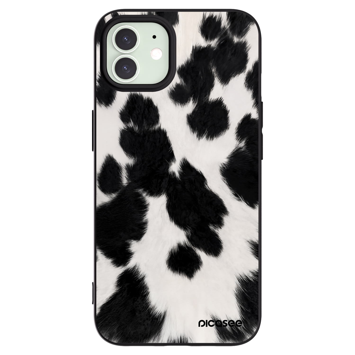 Picasee crna silikonska maskica za Apple iPhone 12 - Black Moo