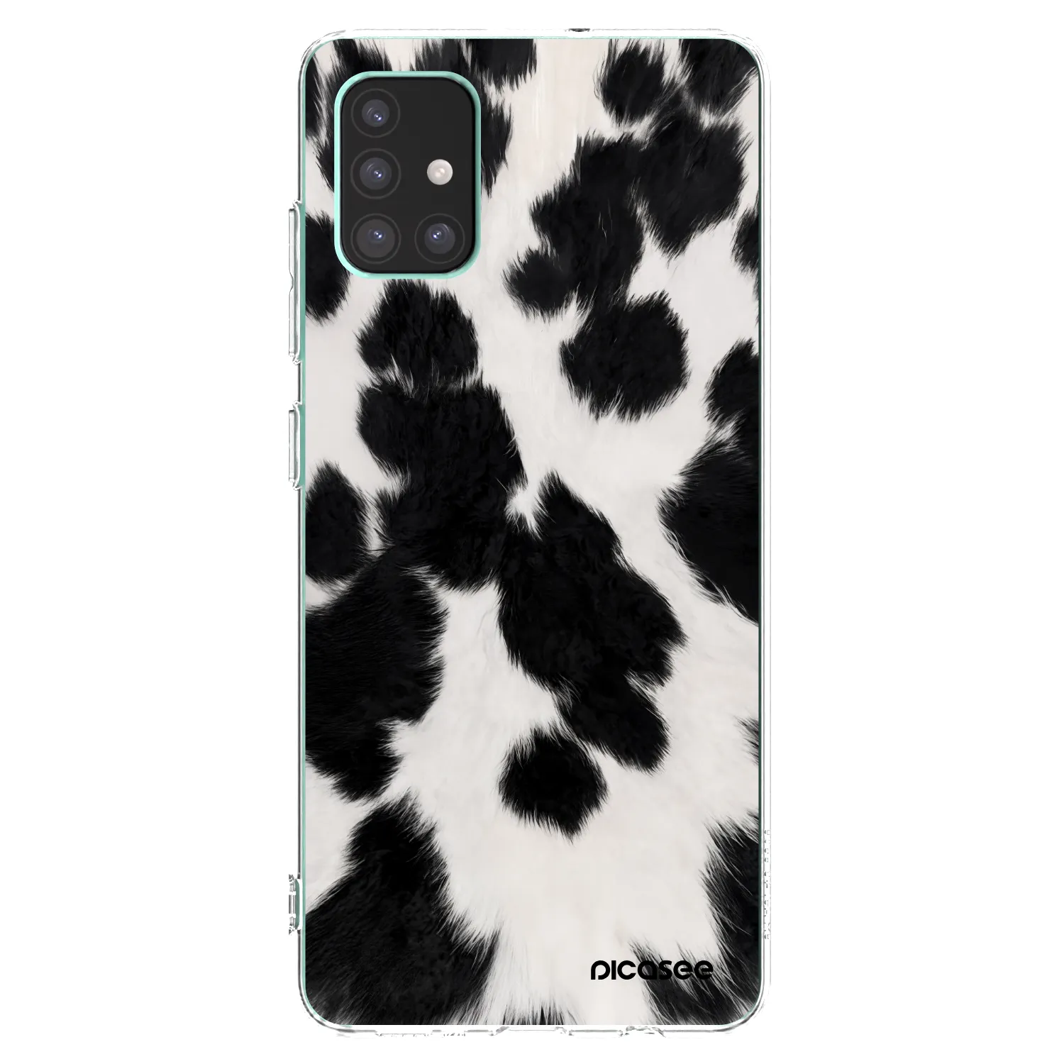 Picasee silikonska prozirna maskica za Samsung Galaxy M51 M515F - Black Moo