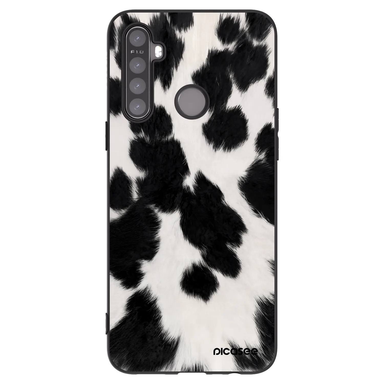 Picasee crna silikonska maskica za Realme 6i - Black Moo