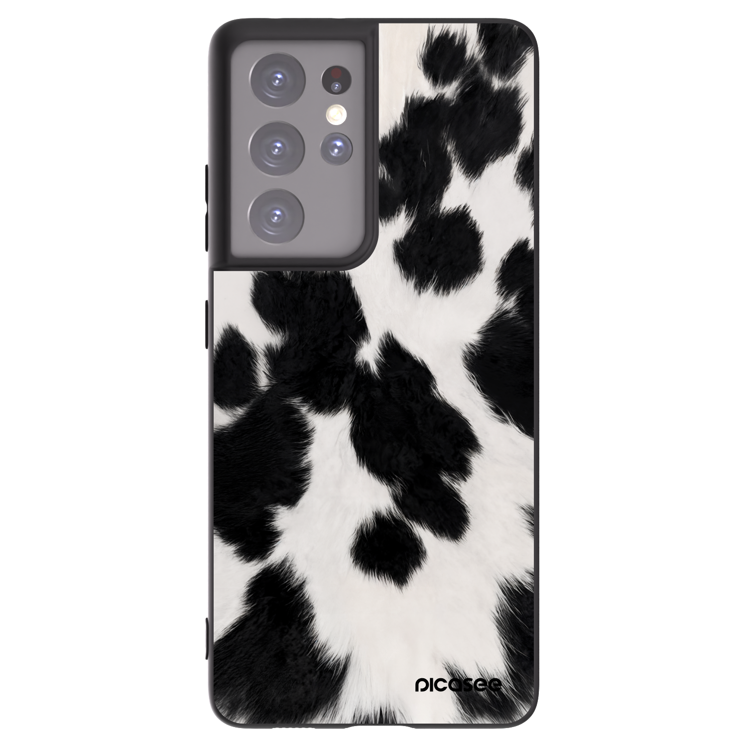 Picasee crna silikonska maskica za Samsung Galaxy S21 Ultra 5G G998B - Black Moo