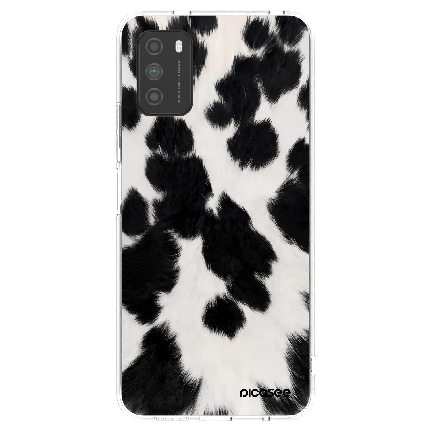 Picasee silikonska prozirna maskica za Xiaomi Poco M3 - Black Moo