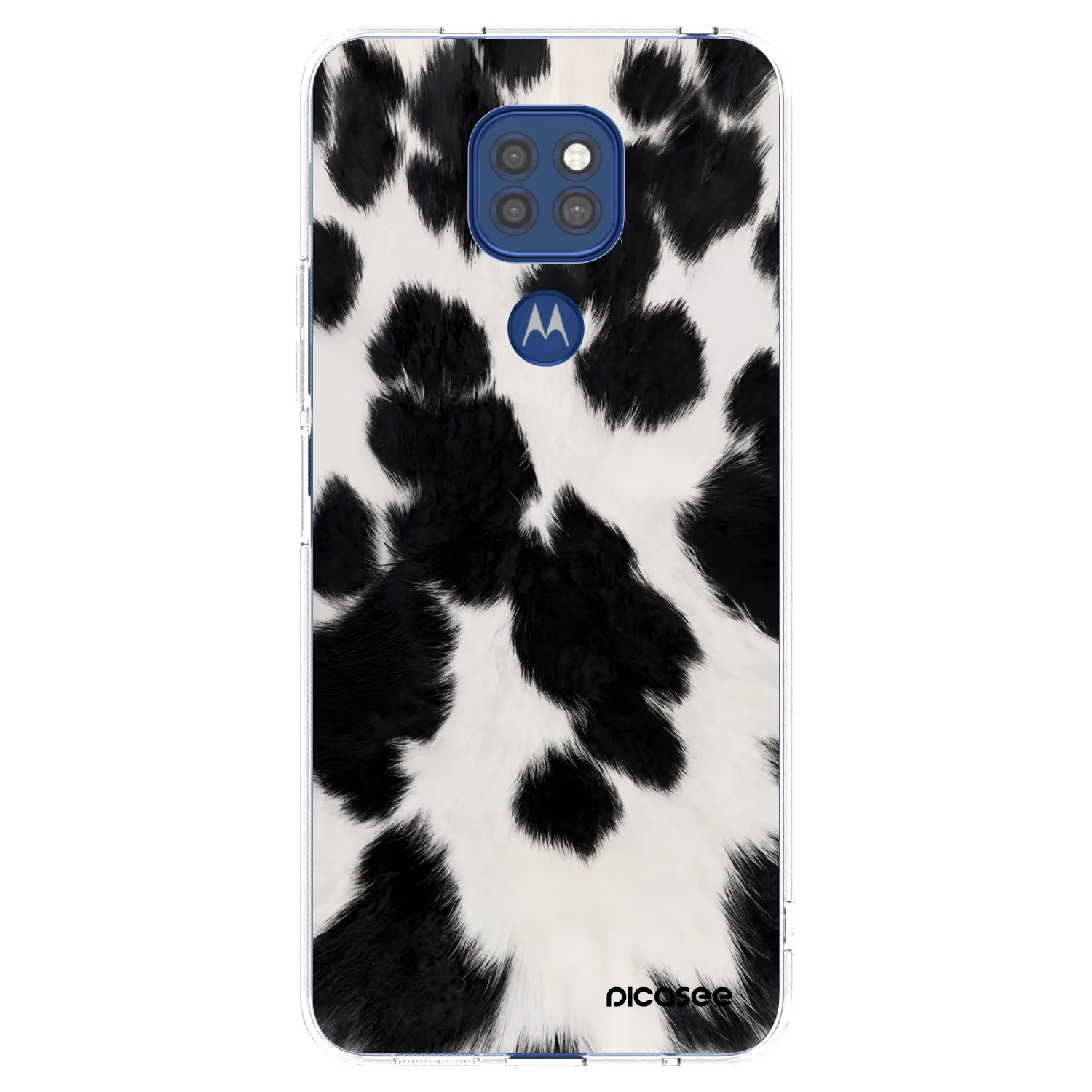 Picasee silikonska prozirna maskica za Motorola Moto G9 Play - Black Moo