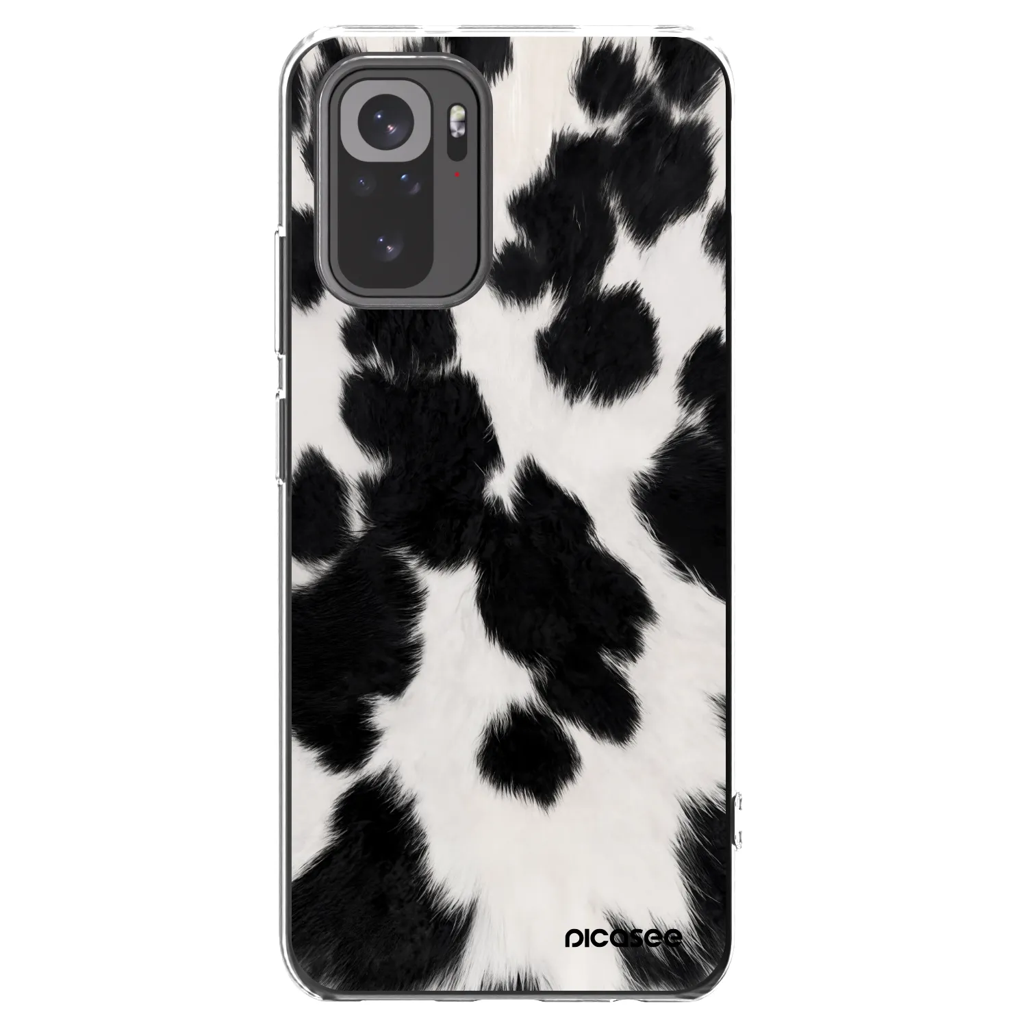 Picasee silikonska prozirna maskica za Xiaomi Redmi Note 10 - Black Moo