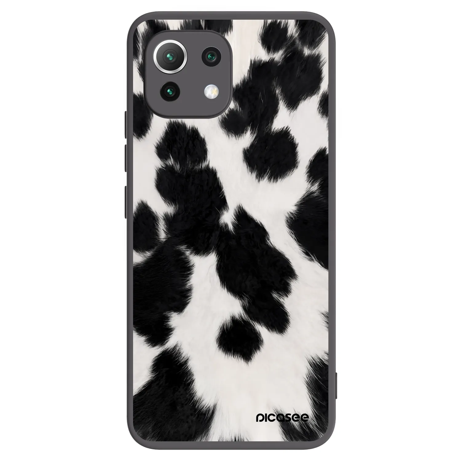 Picasee crna silikonska maskica za Xiaomi Mi 11 Lite - Black Moo
