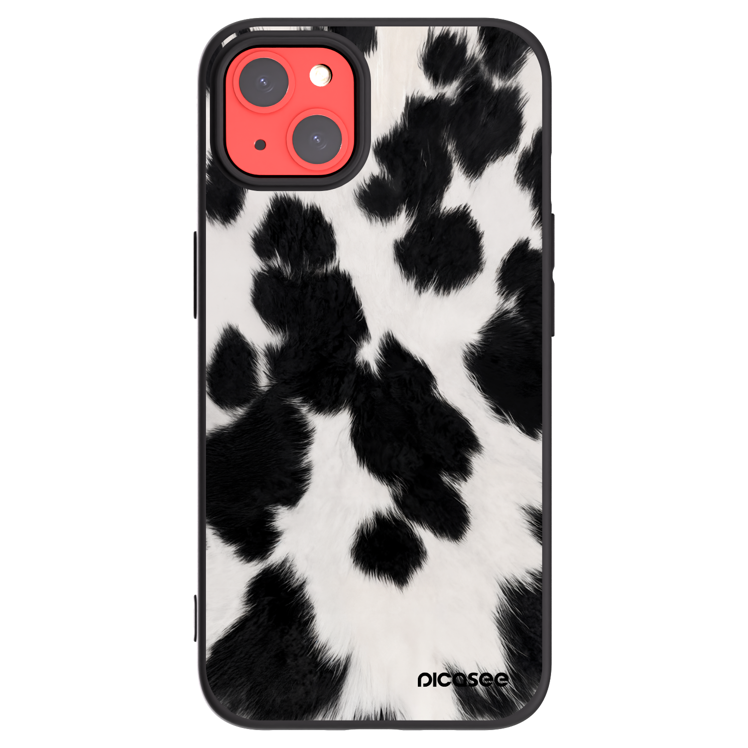 Picasee crna silikonska maskica za Apple iPhone 13 - Black Moo