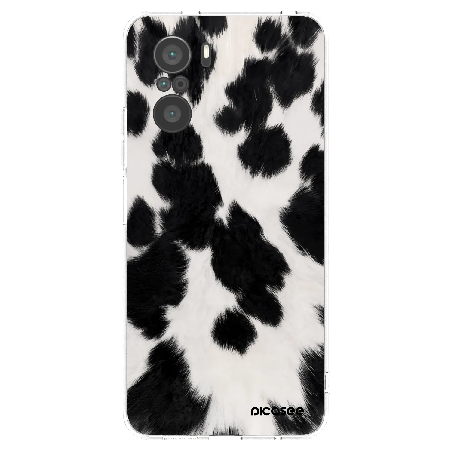Picasee silikonska prozirna maskica za Xiaomi Poco F3 - Black Moo