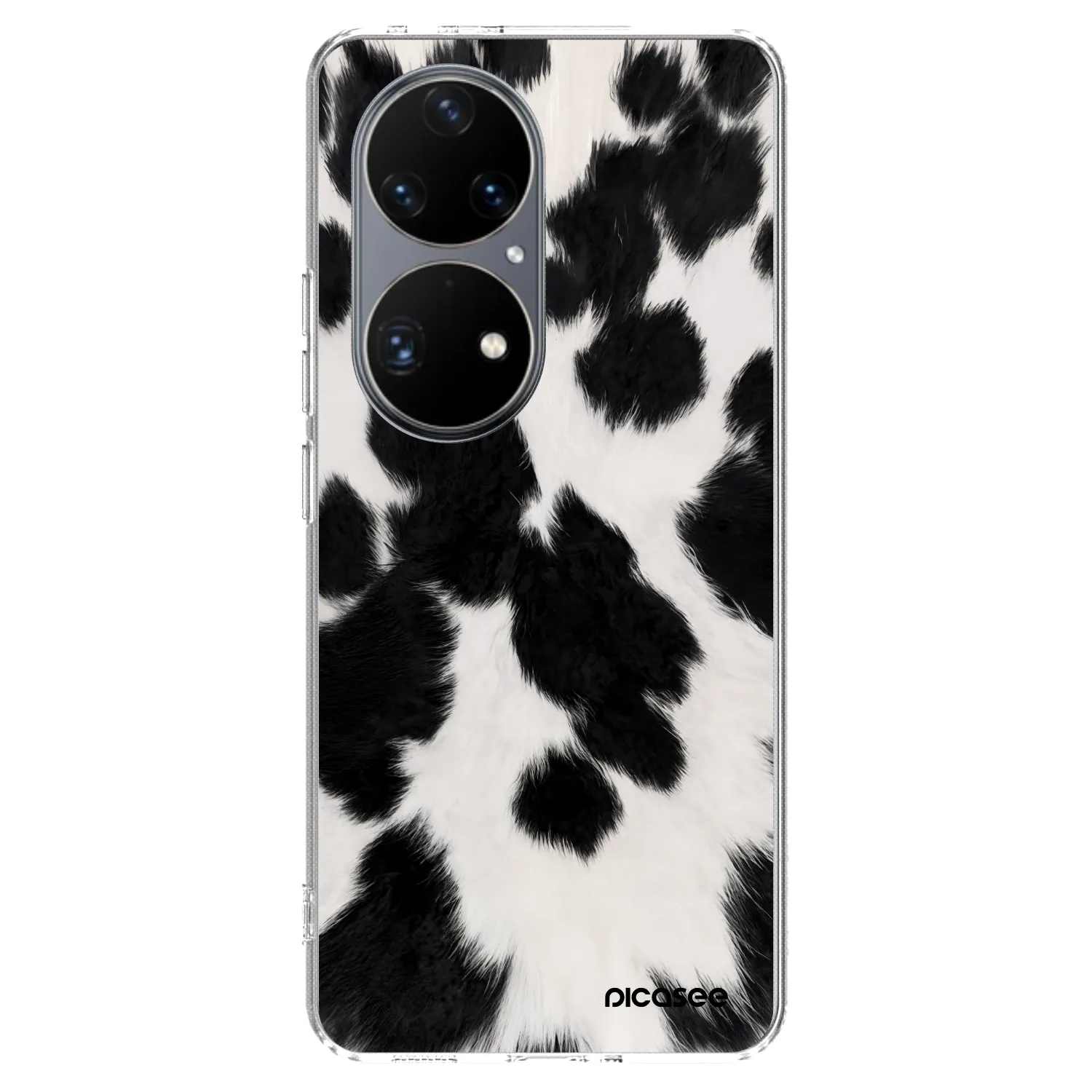 Picasee silikonska prozirna maskica za Huawei P50 - Black Moo