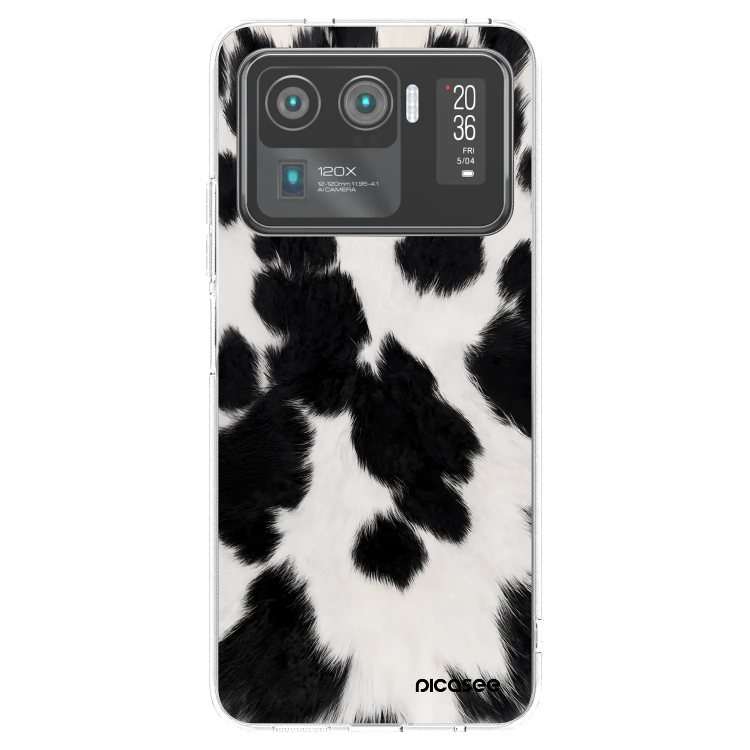 Picasee silikonska prozirna maskica za Xiaomi Mi 11 Ultra - Black Moo