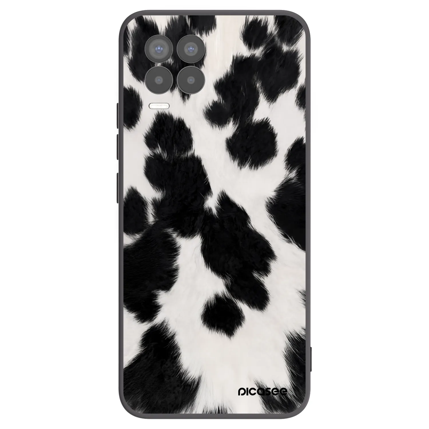 Picasee crna silikonska maskica za Realme 8 4G - Black Moo