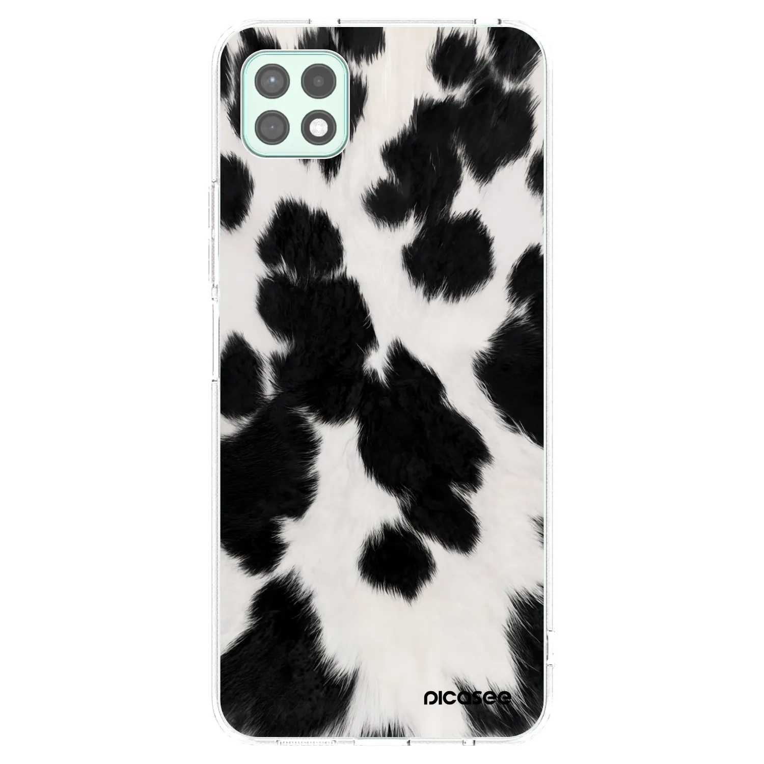 Picasee silikonska prozirna maskica za Samsung Galaxy A22 A226B 5G - Black Moo
