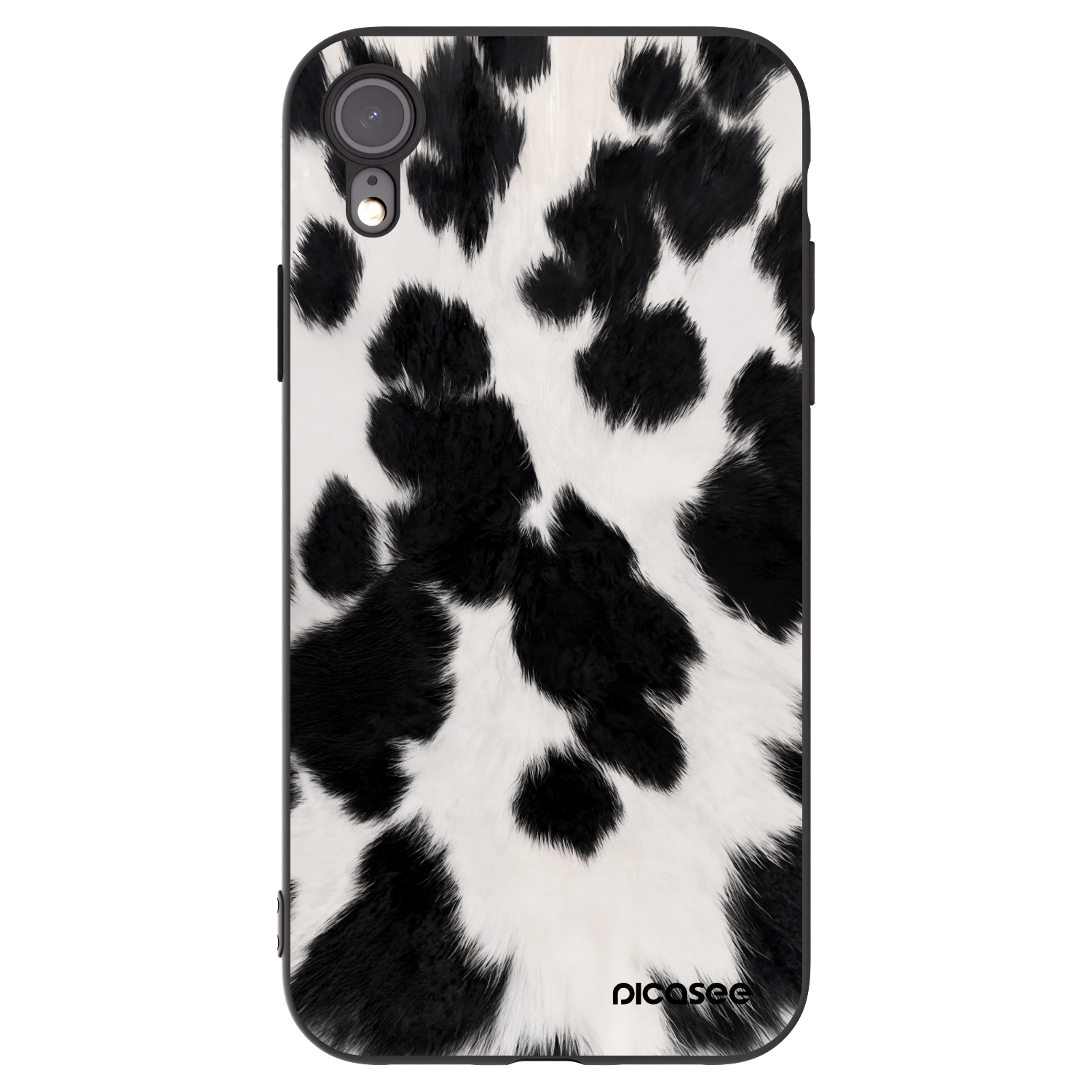 Picasee crna silikonska maskica za Apple iPhone XR - Black Moo