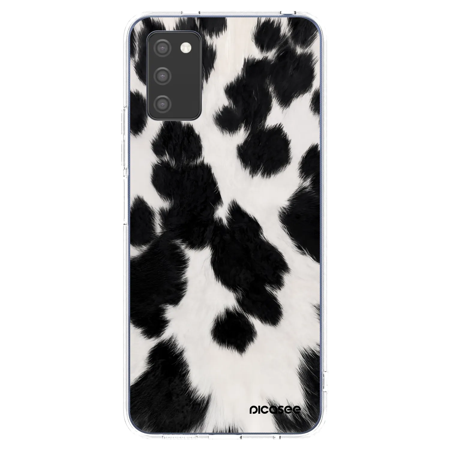 Picasee silikonska prozirna maskica za Samsung Galaxy A02s A025G - Black Moo