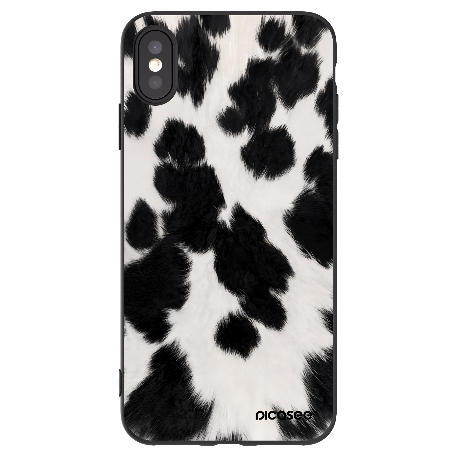 Picasee crna silikonska maskica za Apple iPhone XS Max - Black Moo
