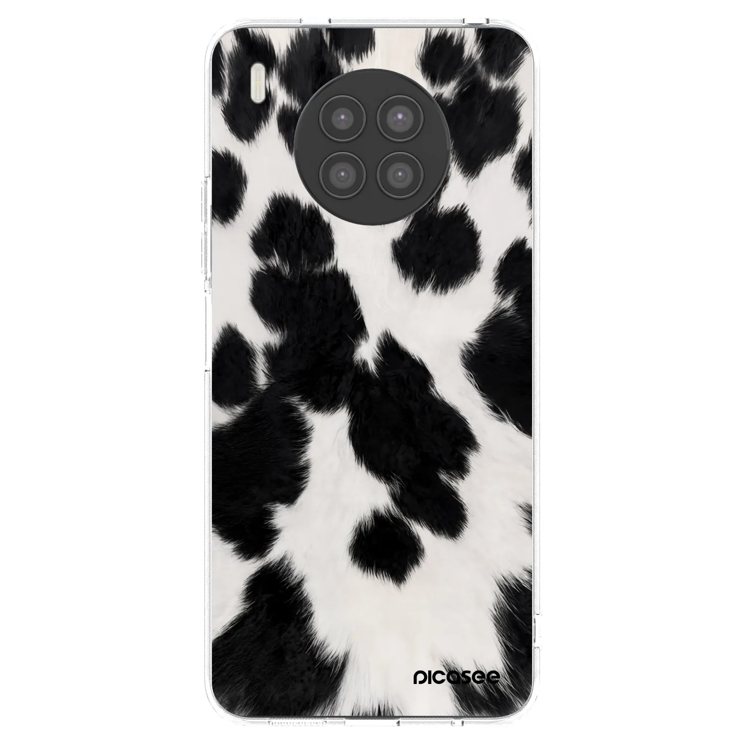 Picasee silikonska prozirna maskica za Huawei Nova 8i - Black Moo