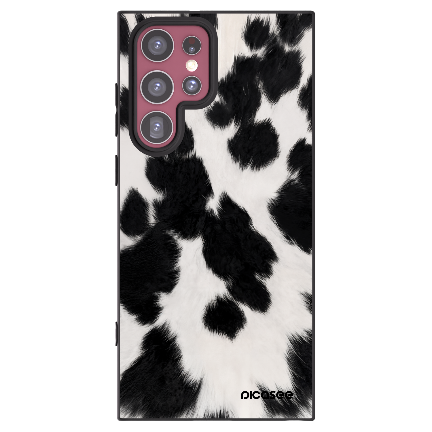 Picasee crna silikonska maskica za Samsung Galaxy S22 Ultra 5G - Black Moo