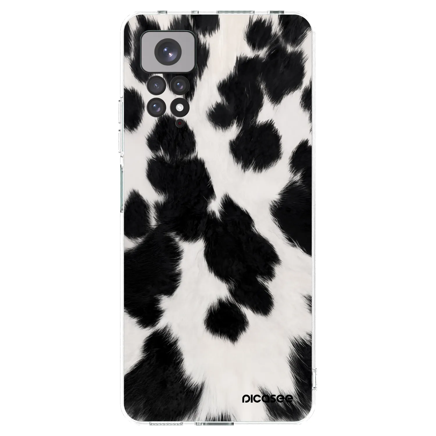 Picasee silikonska prozirna maskica za Xiaomi Redmi Note 11S 4G - Black Moo