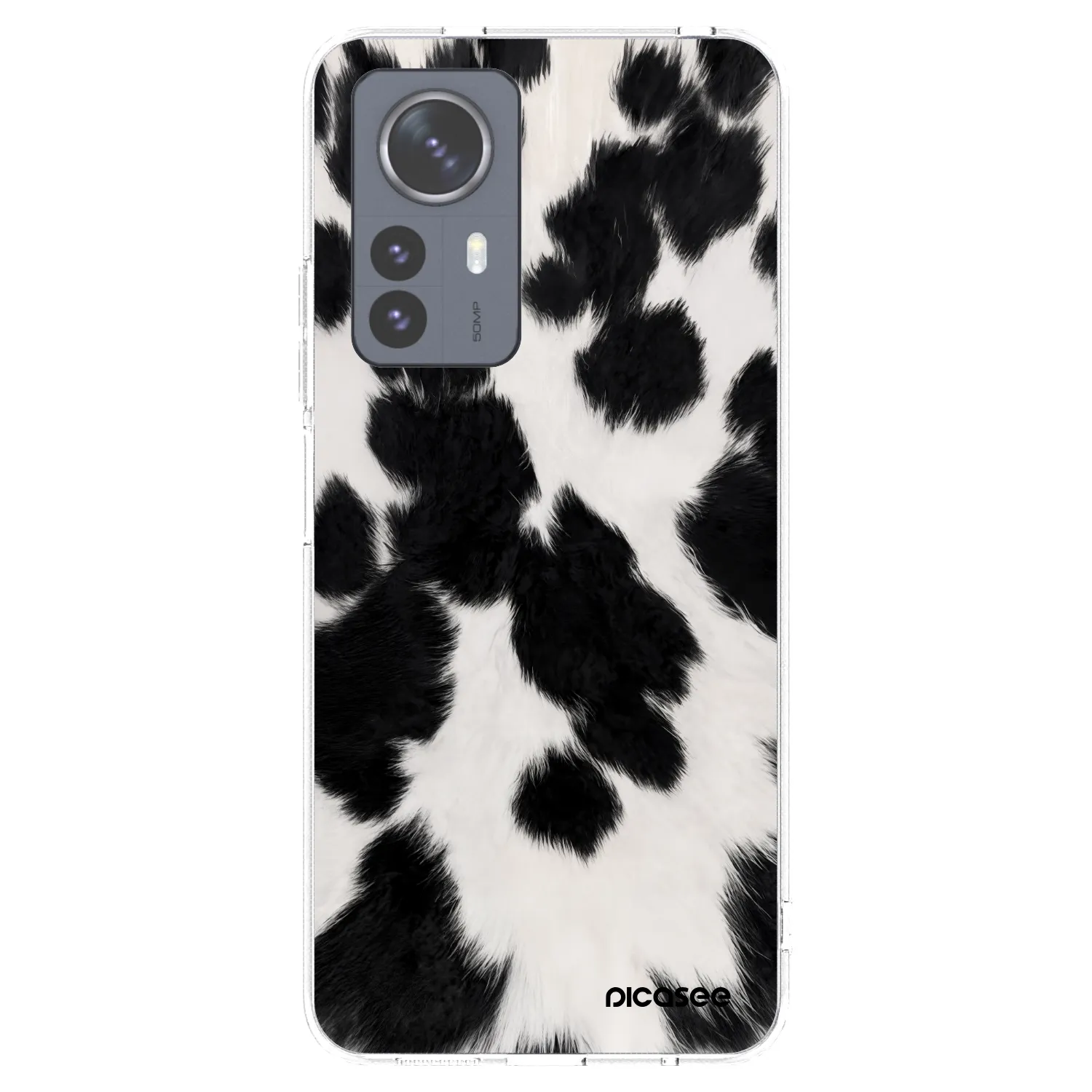 Picasee silikonska prozirna maskica za Xiaomi 12 Pro - Black Moo