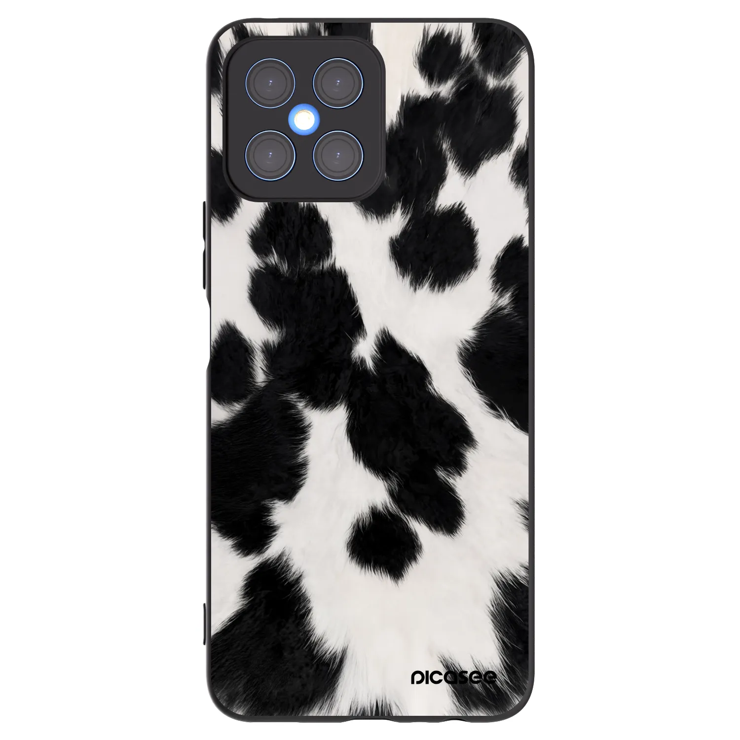 Picasee crna silikonska maskica za Honor X8 4G - Black Moo