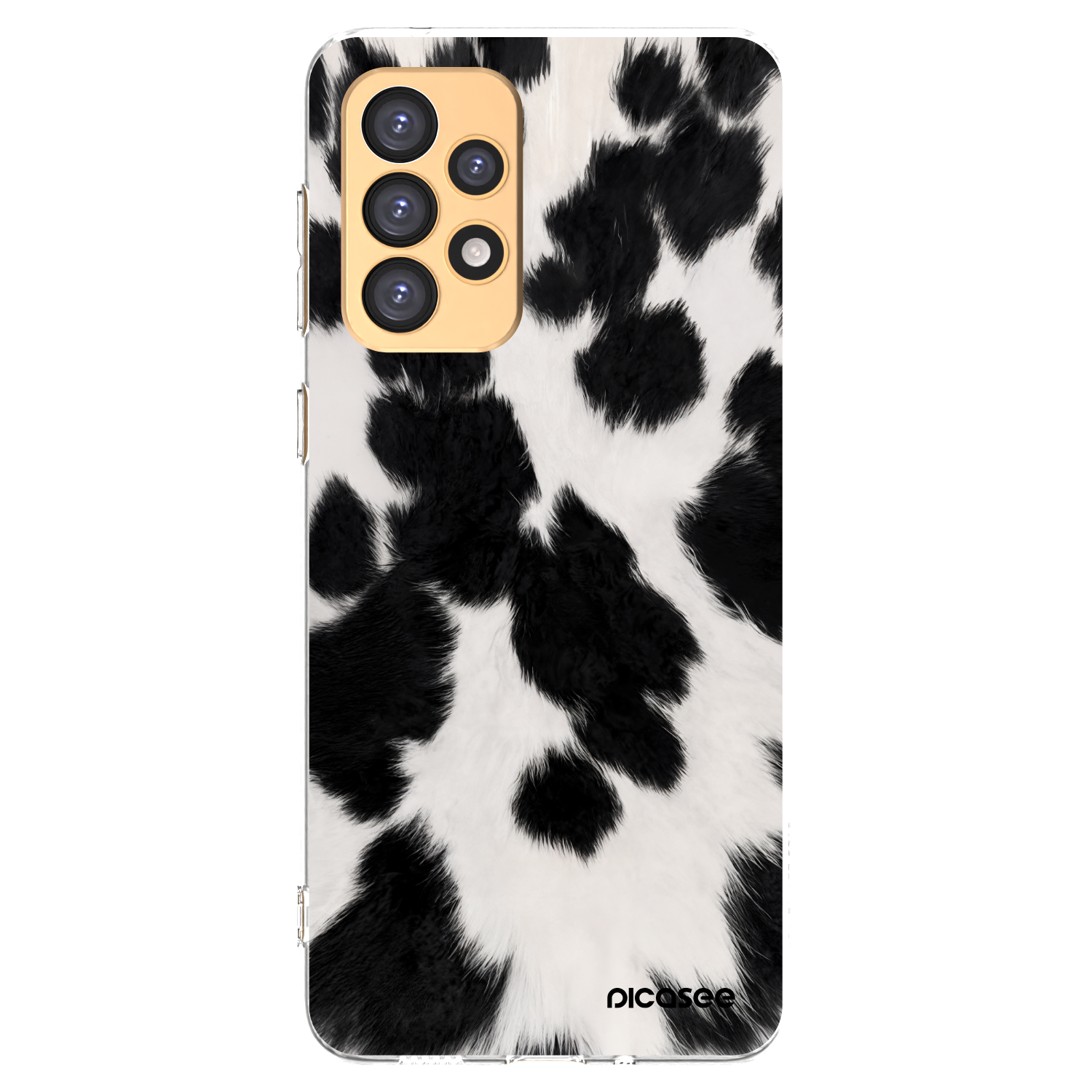 Picasee silikonska prozirna maskica za Samsung Galaxy A33 5G A336 - Black Moo