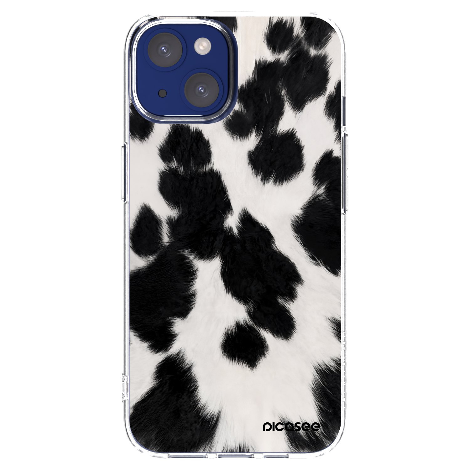 Picasee silikonska prozirna maskica za Apple iPhone 14 - Black Moo