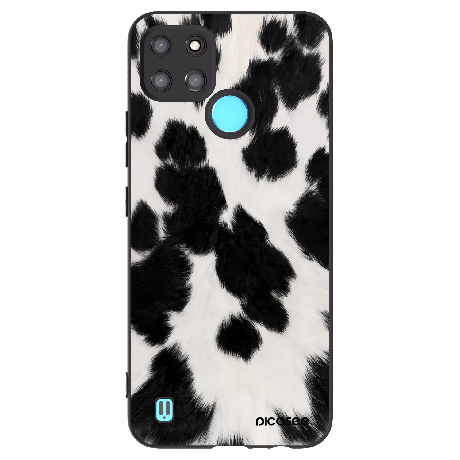 Picasee crna silikonska maskica za Realme C21Y - Black Moo