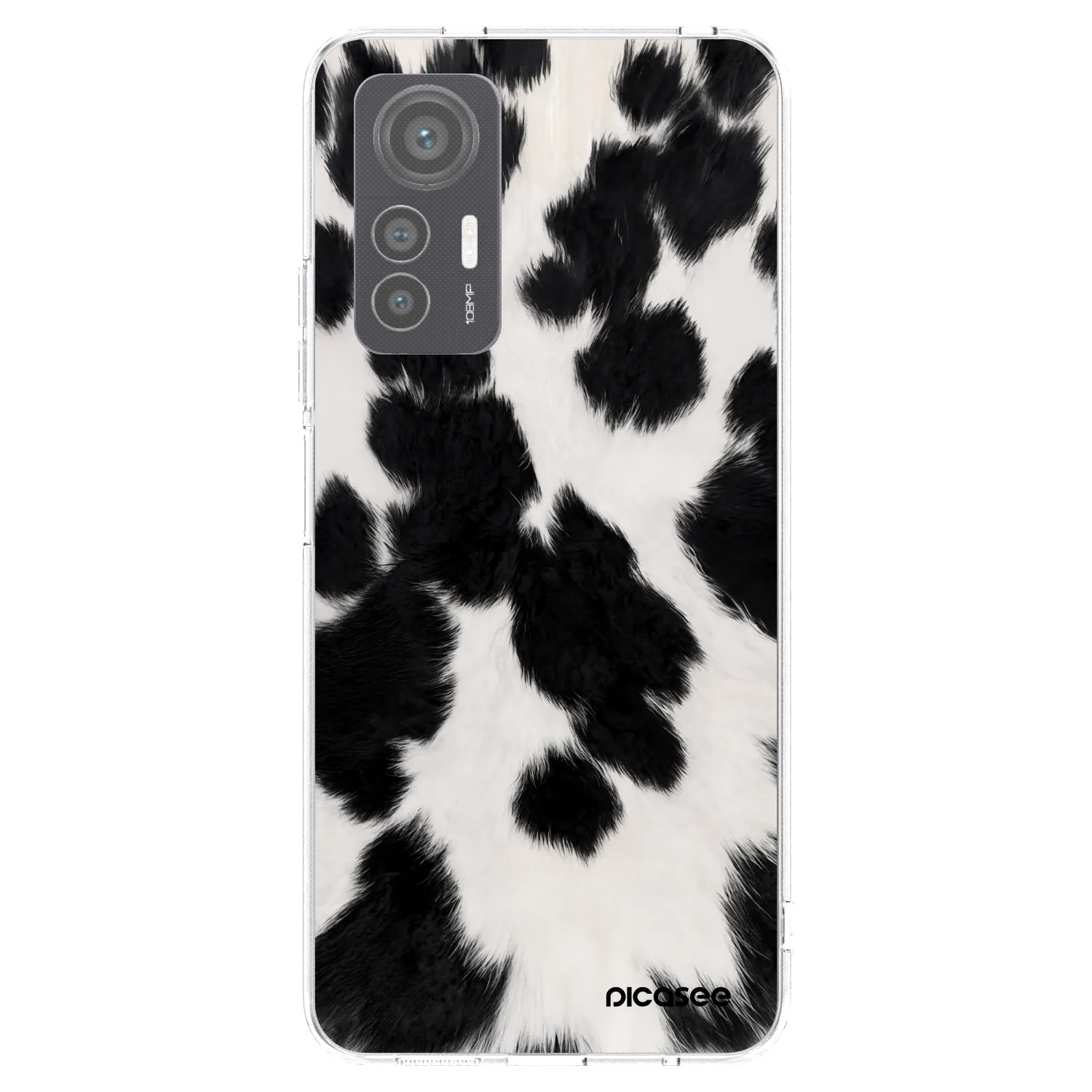 Picasee silikonska prozirna maskica za Xiaomi 12 Lite - Black Moo