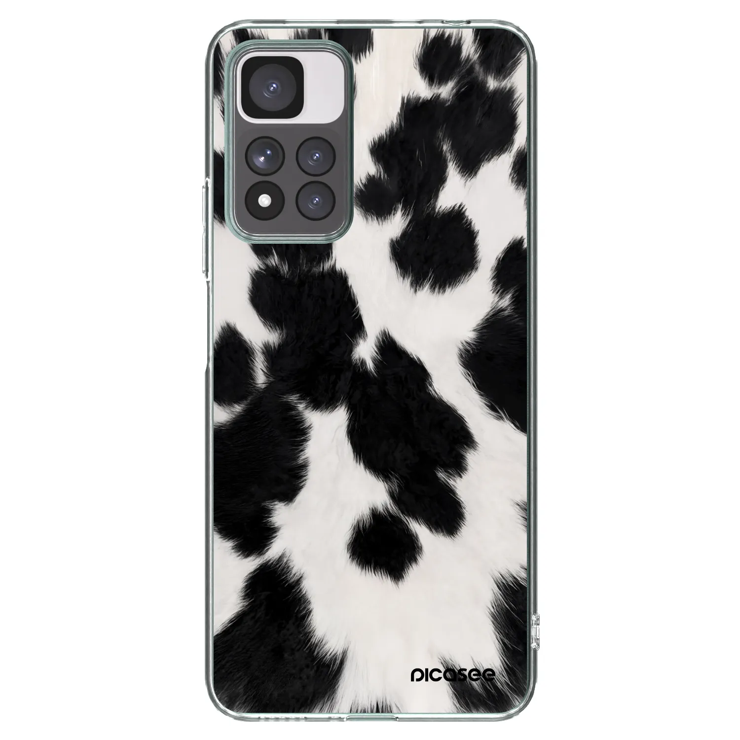Picasee silikonska prozirna maskica za Xiaomi Redmi Note 11 Pro+ 5G - Black Moo