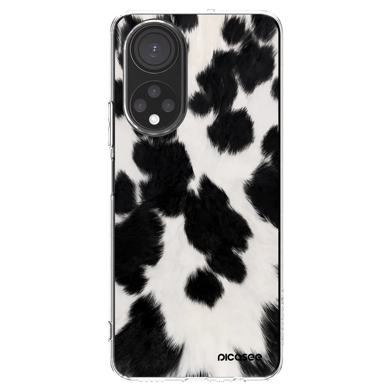 Picasee silikonska prozirna maskica za Honor X7 - Black Moo
