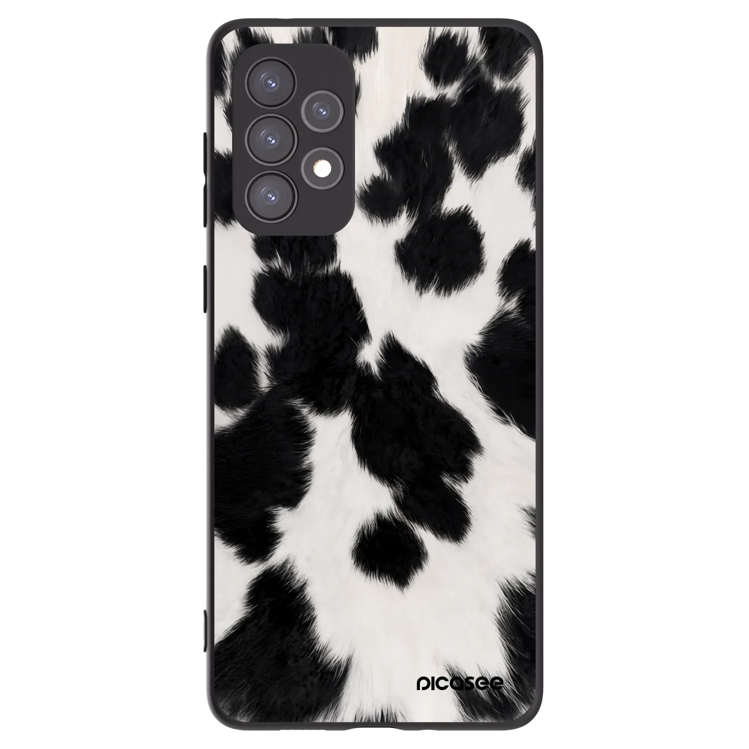 Picasee crna silikonska maskica za Samsung Galaxy A73 5G - Black Moo