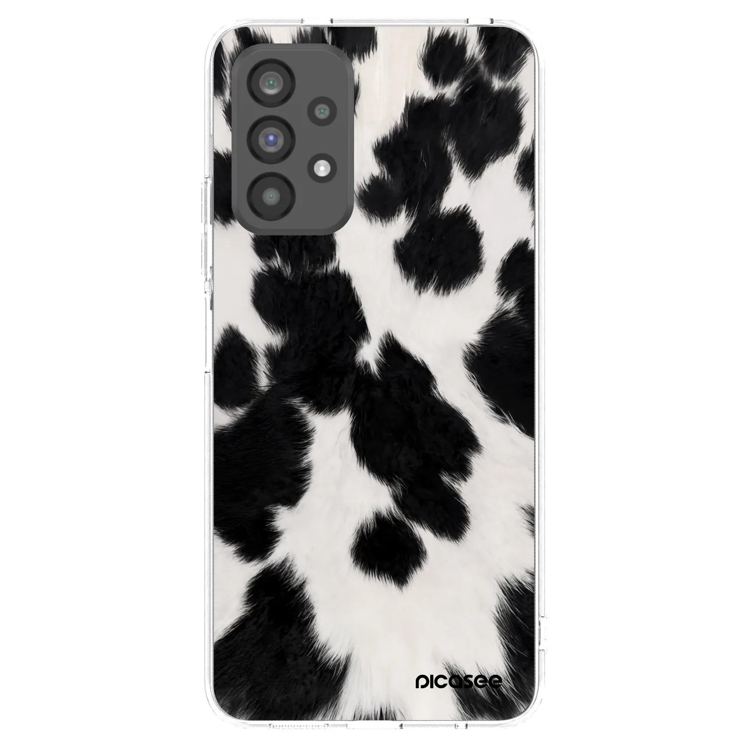 Picasee silikonska prozirna maskica za Samsung Galaxy A73 5G - Black Moo