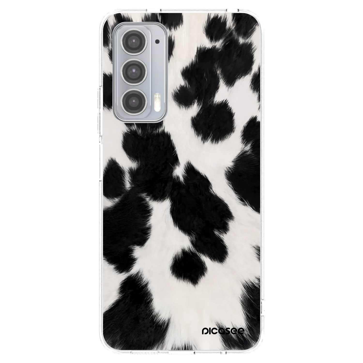 Picasee silikonska prozirna maskica za Motorola Edge 20 - Black Moo