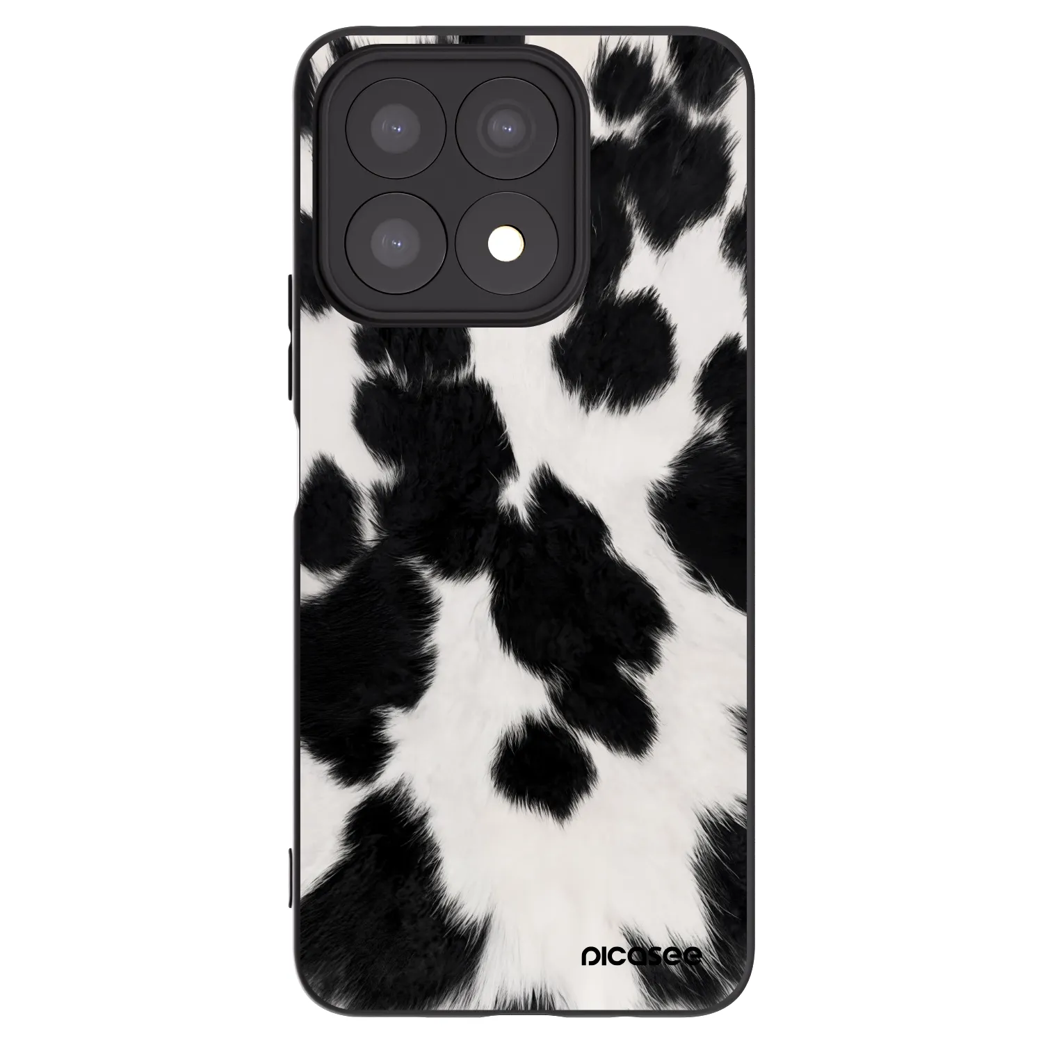 Picasee crna silikonska maskica za Honor X8a - Black Moo