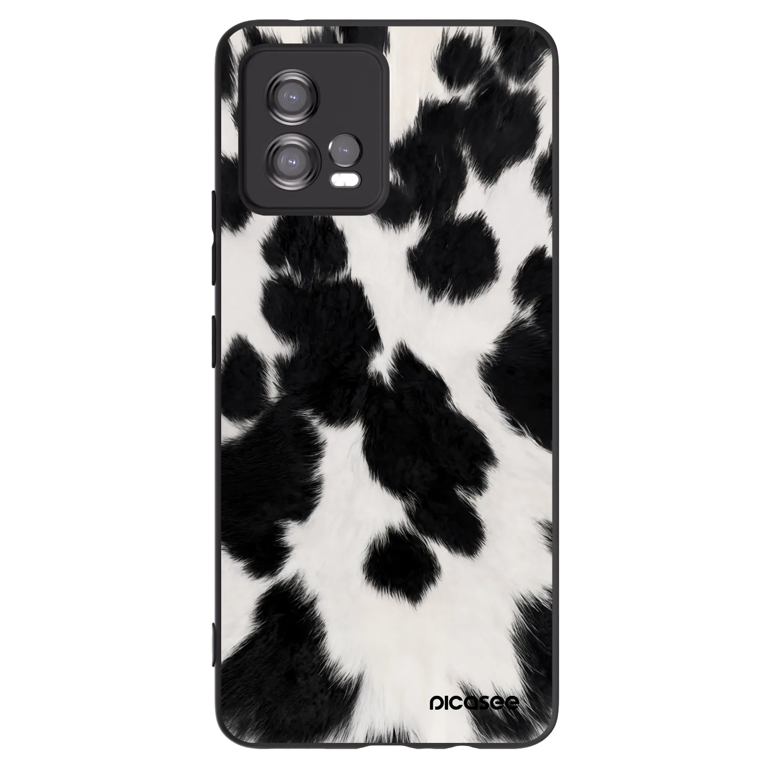 Picasee crna silikonska maskica za Motorola Moto G72 - Black Moo