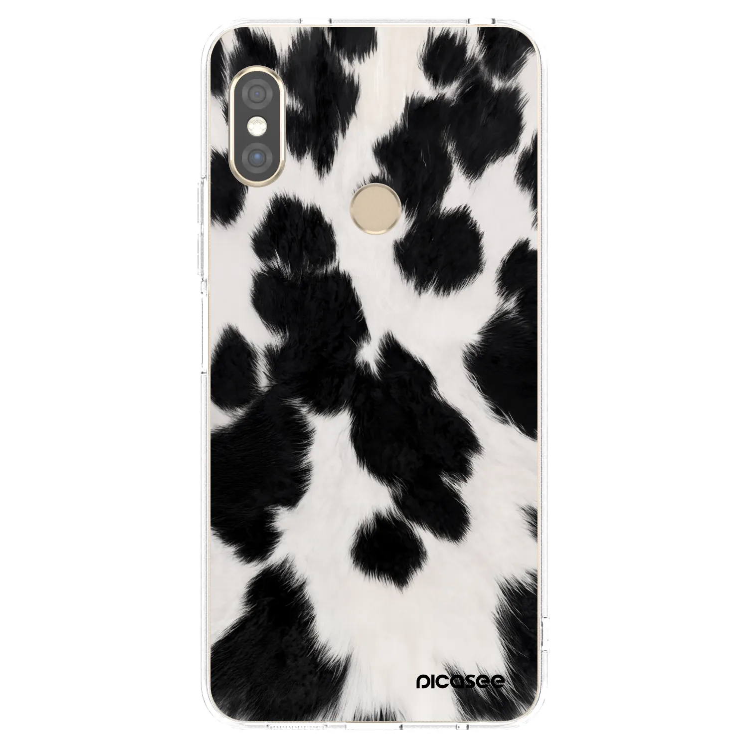 Picasee silikonska prozirna maskica za Xiaomi Redmi Note 5 Global - Black Moo