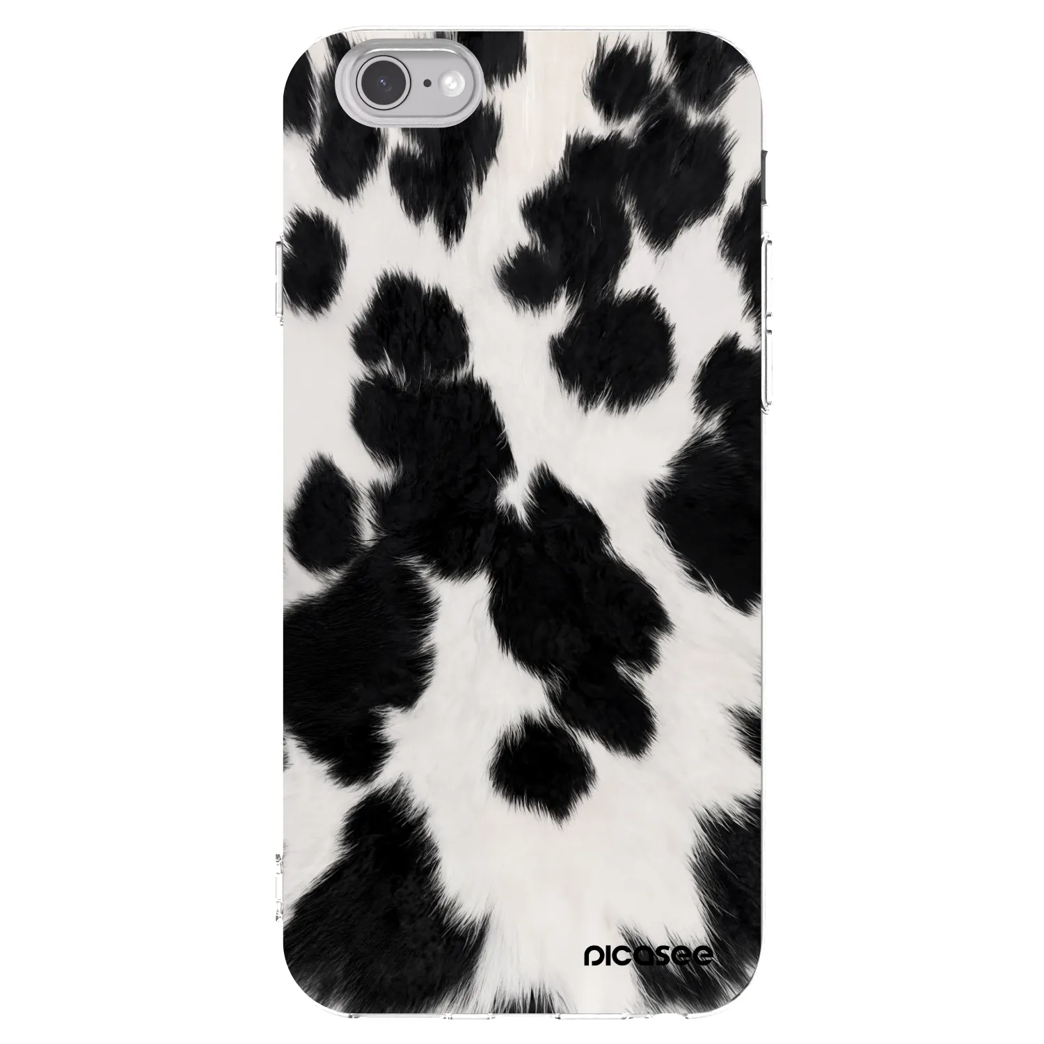 Picasee silikonska prozirna maskica za Apple iPhone 6/6S - Black Moo