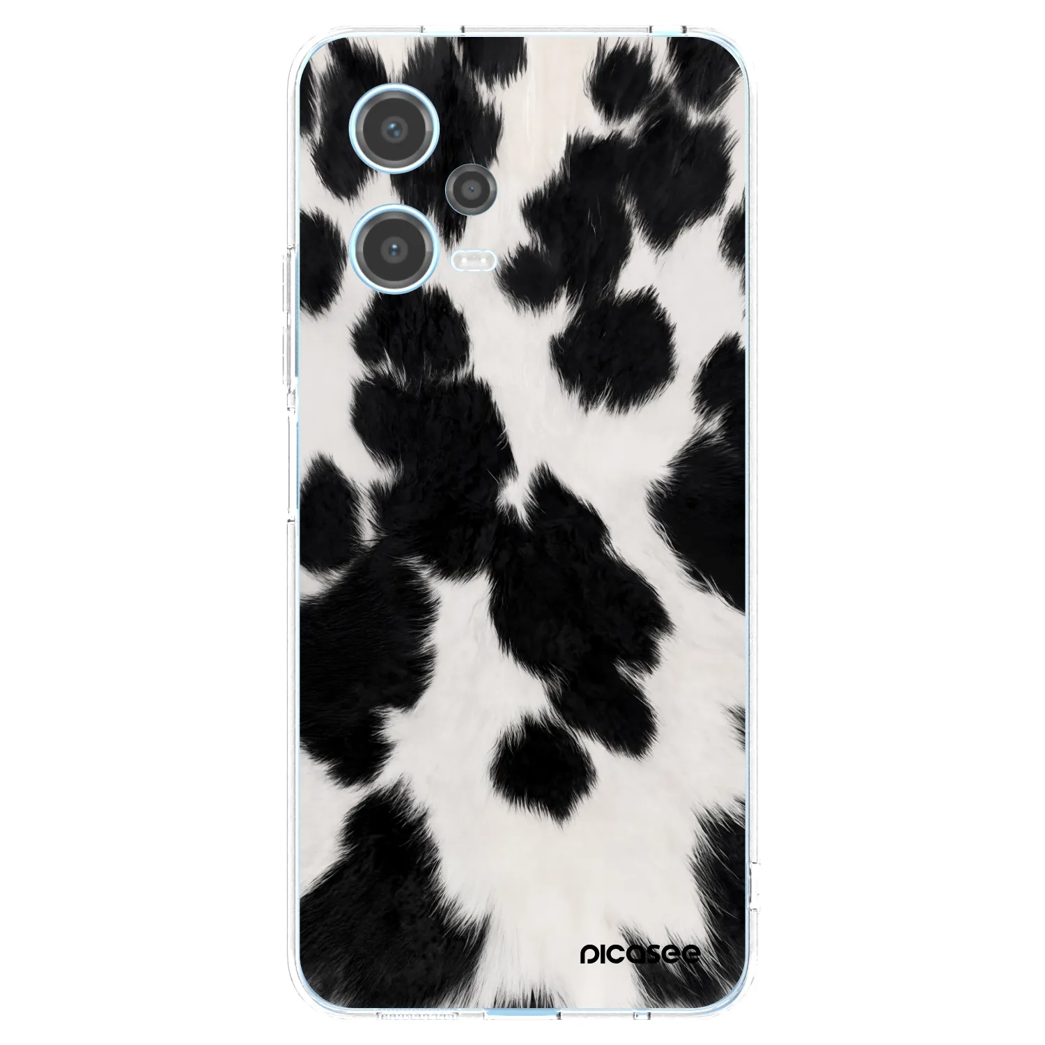 Picasee silikonska prozirna maskica za Xiaomi Redmi Note 12 5G - Black Moo