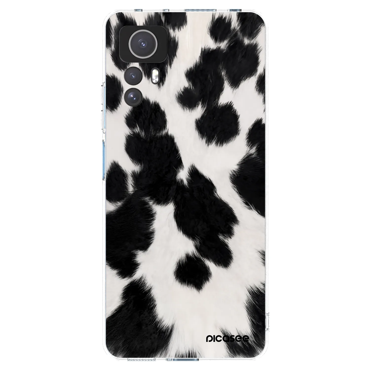 Picasee silikonska prozirna maskica za Xiaomi Redmi Note 12S - Black Moo