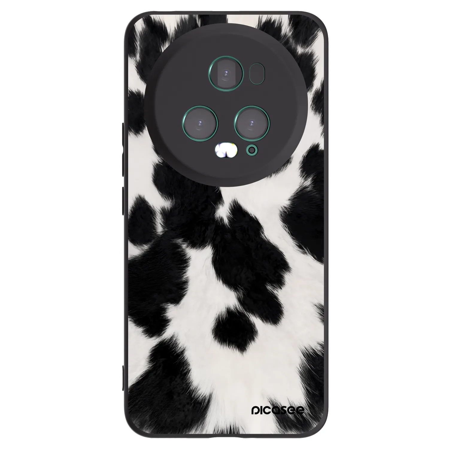 Picasee crna silikonska maskica za Honor Magic5 Pro - Black Moo